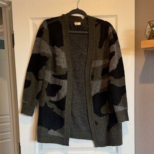 Moth Black and Gray Women's Cardigan Sweater